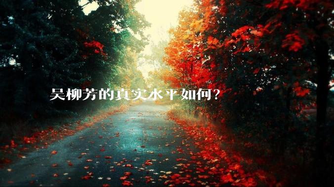 吴柳芳的真实水平如何？